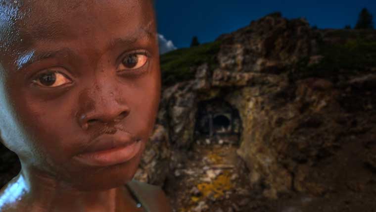 African child miner